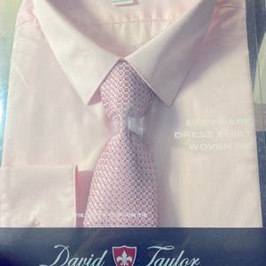 Men’s Dress shirt with tie.